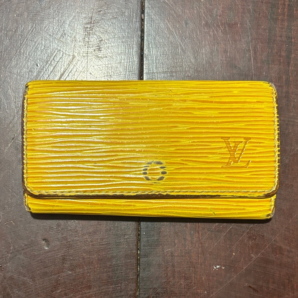 Vintage Louis Vuitton Yellow Epi Leather Keyholder